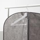 Чехол для одежды, 60×140 см, спанбонд, серый - Фото 2