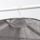 Чехол для одежды, 60×140 см, спанбонд, серый - Фото 5