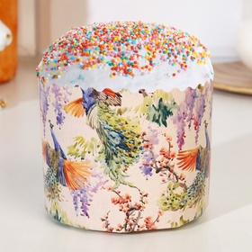 Форма бумажная для кулича «Павлины», 70?60 мм (комплект 2000 шт)