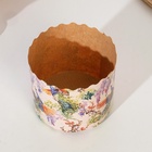 Форма бумажная для кулича «Павлины», 70×60 мм 7830334