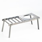 Решетка костровая «Следопыт» с подставкой под казан, d=20 см, 66×30×26 см, сталь - Фото 1