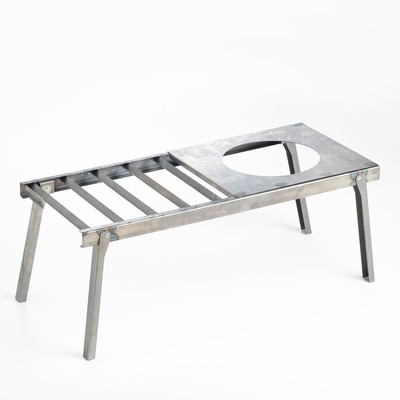 Решетка костровая «Следопыт» с подставкой под казан, d=20 см, 66×30×26 см