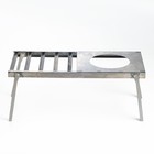 Решетка костровая «Следопыт» с подставкой под казан, d=20 см, 66×30×26 см, сталь - Фото 2