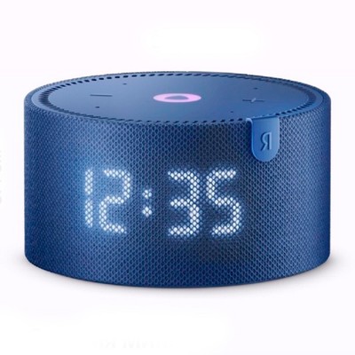 Умная колонка «Новая Яндекс Станция Мини» (YNDX-00020B), голосовой помощник Алиса, 10 Вт, с часами, синяя