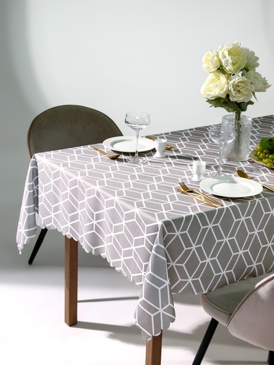 Скатерть «Доляна» Hexagon, 145×110 см, 100% п/э