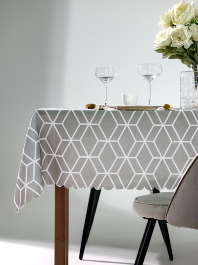 Скатерть «Доляна» Hexagon, 145×110 см, 100% п/э
