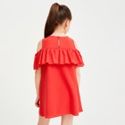 Платье для девочки MINAKU: Cotton Collection цвет терракот, рост 104 - Фото 2