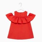 Платье для девочки MINAKU: Cotton Collection цвет терракот, рост 104 - Фото 11