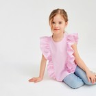 Блузка для девочки MINAKU: Cotton Collection цвет светло-сиреневый, рост 140 - Фото 4