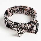 Набор для сауны Этель "Леопард" парео с бантиком+полотенце 80х150 см+повязка,100% хл 7620926