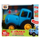 УЦЕНКА Каталка музыкальная «Синий трактор» с палкой - Фото 2