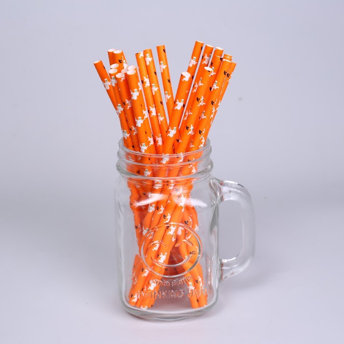 Трубочки для коктейля «Привидения», в наборе 25 штук - Фото 1