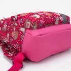 Рюкзак детский на молнии, наружный карман, светоотражающая полоса, цвет розовый - фото 24996644