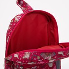 Рюкзак детский на молнии, наружный карман, светоотражающая полоса, цвет розовый - фото 24996645