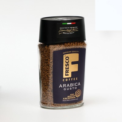 Кофе FRESCO Arabica Gusto, сублимированный, с добавлением молотого, 95 г