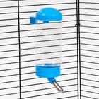 Поилка для клетки, 400 мл, 9×6×20 см, голубая - Фото 5