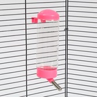 Поилка для клетки, 500 мл, 9×6.5×23 см, розовая - Фото 5