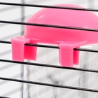 Поилка для клетки, 500 мл, 9×6.5×23 см, розовая - Фото 7