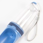 Поилка прогулочная 350 мл, синяя - Фото 3