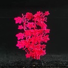Растение силиконовое аквариумное, светящееся в темноте, 6,5 х 18 см, красное - фото 9688215