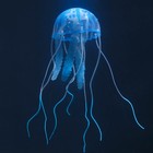 Декор для аквариума "Медуза" силиконовая, с неоновым эффектом, 5 х 5 х 15 см, синяя - фото 318849970