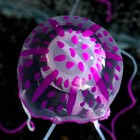 Декор для аквариума «Медуза», 5×5×15 см, с неоновым эффектом, силикон, фиолетовая - Фото 5