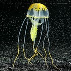 Декор для аквариума "Медуза" силиконовая, с неоновым эффектом, 5 х 5 х 15 см, оранжевая - фото 318849998