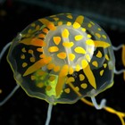 Декор для аквариума "Медуза" силиконовая, с неоновым эффектом, 5 х 5 х 15 см, оранжевая - фото 11344955