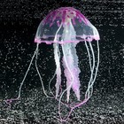Декор для аквариума "Медуза" силиконовая, с неоновым эффектом, 10 х 10 х 20,5 см, фиолетовая   71088 - фото 11344962