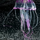 Декор для аквариума "Медуза" силиконовая, с неоновым эффектом, 10 х 10 х 20,5 см, фиолетовая   71088 - фото 11344964