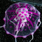 Декор для аквариума "Медуза" силиконовая, с неоновым эффектом, 10 х 10 х 20,5 см, фиолетовая   71088 - фото 11344967