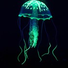 Декор для аквариума "Медуза" силиконовая, флуоресцентная, 10 х 10 х 20,5 см, оранжевая - Фото 2