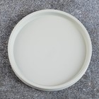 Поддон керамический для цветочного горшка до 10,5 см, серый, 12 см - фото 8876974