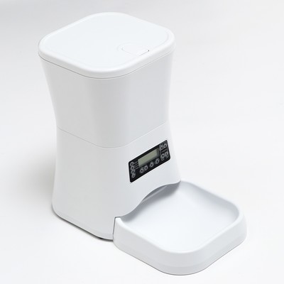 Умная автокормушка, контейнер 7 л, 3.5 кг сухого корма, функция записи голоса, с ЖК экраном