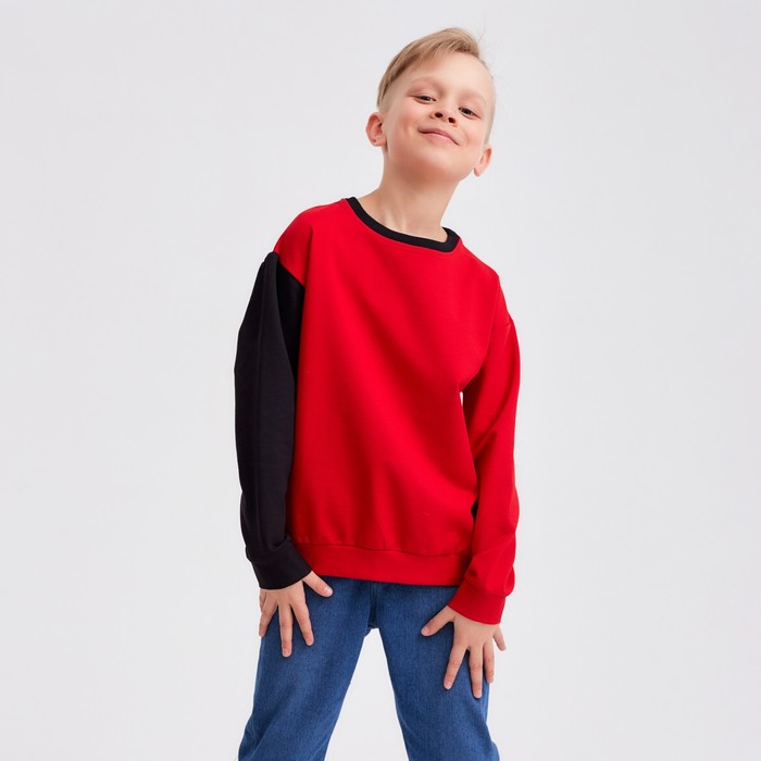 Джемпер для мальчика MINAKU: Casual Collection KIDS, красный, рост 104 см