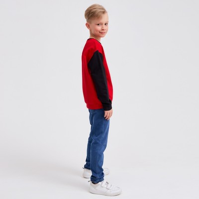 Джемпер для мальчика MINAKU: Casual Collection KIDS, красный, рост 128 см