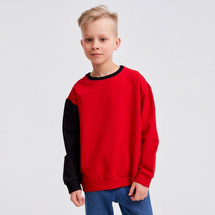 Джемпер для мальчика MINAKU: Casual Collection KIDS цвет красный, рост 128 - Фото 1