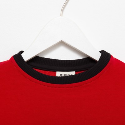 Джемпер для мальчика MINAKU: Casual Collection KIDS, красный, рост 128 см