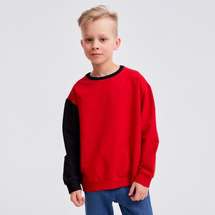 Джемпер для мальчика MINAKU: Casual Collection KIDS, красный, рост 140 см - Фото 1