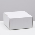 Коробка самосборная, крафт, белая, 23 х 23 х 12 см - фото 318850261