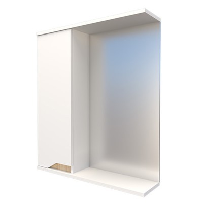 Зеркало – шкаф «Анталия», левый, 600×150×700 мм, цвет белый
