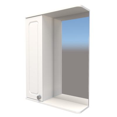 Зеркало – шкаф «Пинта», левый, 500×150×700 мм, цвет белый