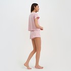 Пижама женская (футболка и шорты) KAFTAN "Basic" размер 48-50, цвет розовый - Фото 2