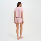Пижама женская (футболка и шорты) KAFTAN "Basic" размер 48-50, цвет розовый - Фото 3