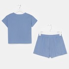 Пижама женская (футболка и шорты) KAFTAN "Basic" размер 40-42, цвет синий - Фото 9