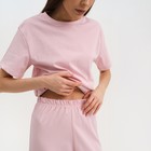 Пижама женская (футболка и брюки) KAFTAN "Basic" размер 40-42, цвет розовый - Фото 4
