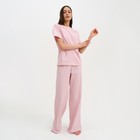 Пижама женская (футболка и брюки) KAFTAN "Basic" размер 44-46, цвет розовый - Фото 3