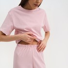 Пижама женская (футболка и брюки) KAFTAN "Basic" размер 44-46, цвет розовый - Фото 4