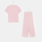 Пижама женская (футболка и брюки) KAFTAN "Basic" размер 44-46, цвет розовый - Фото 6