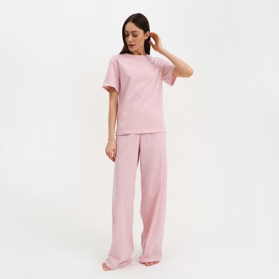 Пижама женская (футболка и брюки) KAFTAN "Basic" размер 48-50, цвет розовый